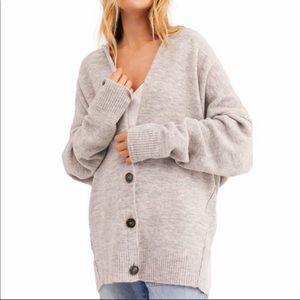 Free People Slouchy Oversized Cardigan